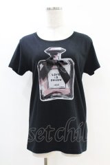 MILK / perfume Tee  黒 H-25-07-18-1034-ML-TO-KB-ZH