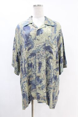 画像1: MILKBOY / ALOHA SHIRTS  ブルーグリーン H-25-07-18-1035-MB-BL-KB-ZH