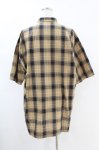 画像2: MILKBOY / CHECKEREDシャツ  ベージュ×ネイビー H-25-07-18-1036-MB-BL-KB-ZT004 (2)