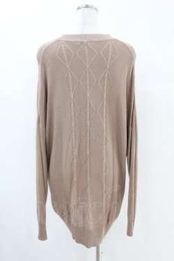 画像2: NieR Clothing / MILK COCOA KNIT CARDIGAN  ブラウンベージュ H-25-07-18-1037-PU-TO-KB-ZH