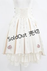 Ozz oneste / 椿刺繍袴風スカート  オフ H-25-07-18-006-OO-SK-KB-ZH