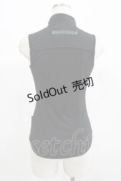 画像3: Ozz Croce / 刺繍チャイナノースリーブトップス  黒 H-25-07-18-056-OO-TO-KB-ZH