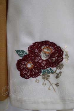 画像4: Ozz oneste / 椿刺繍袴風スカート  オフ H-25-07-18-006-OO-SK-KB-ZH