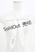 Ozz Croce / ロゴ刺繍タイ  オフ白 H-25-07-18-064-OO-ZA-KB-ZH