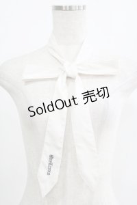 Ozz Croce / ロゴ刺繍タイ  オフ白 H-25-07-18-064-OO-ZA-KB-ZH