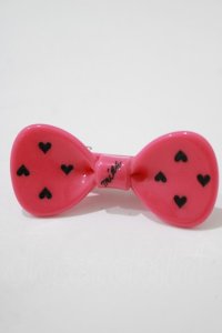 MILK / ハートリボンバレッタ  チェリーピンク H-25-07-18-065-ML-AC-KB-ZH