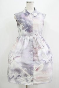 MILK / fantasticシャツワンピース  スモーキーSKY H-25-07-18-002-ML-OP-KB-ZH