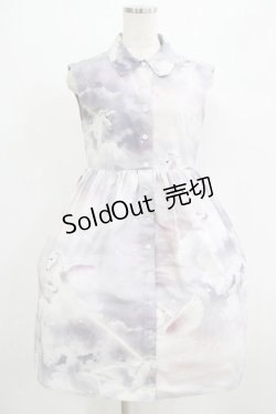 画像1: MILK / fantasticシャツワンピース  スモーキーSKY H-25-07-18-002-ML-OP-KB-ZH
