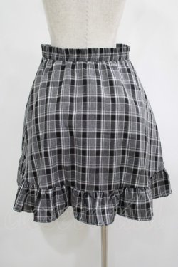 画像3: NieR Clothing / チェックフリルスカート  グレー H-25-07-18-017-PU-SK-KB-ZH