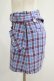 画像2: Candy Stripper / CHECK BELTED SKIRT S ブルー H-25-07-18-021-PU-SK-KB-ZH (2)