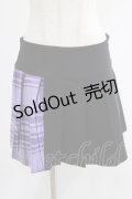 KILL STAR / CATTLE PLEATED SKIRT M ブラック/ライラックタータン H-25-07-18-023-SL-SK-KB-ZH