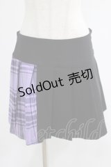 KILL STAR / CATTLE PLEATED SKIRT M ブラック/ライラックタータン H-25-07-18-023-SL-SK-KB-ZH