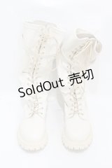 Ank Rouge / スピンドルロングブーツ L/24.0cm アイボリー H-25-07-19-001-CA-SH-NS-ZH