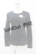 INGEBORG / ロングスリーブTシャツ 11号 ブラック H-25-07-19-043-LO-TS-NS-ZH