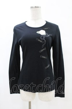画像1: INGEBORG / ロングスリーブTシャツ 11号 ブラック H-25-07-19-043-LO-TS-NS-ZH