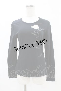 画像1: INGEBORG / ロングスリーブTシャツ 11号 ブラック H-25-07-19-043-LO-TS-NS-ZH