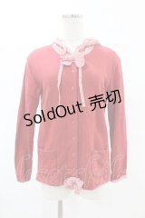 PINK HOUSE / ギンガムチェック切替カーディガン Free レッド H-25-07-19-044-LO-TO-NS-ZH