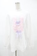 Nile Perch / オーガンジーモチーフ BIGトレーナー Free オフ H-25-07-19-057-LO-TO-NS-ZH