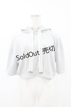 画像1: Fi.n.t / ロゴリボンフード付きTシャツ Free GRAY H-25-07-19-060-CA-TO-NS-ZH
