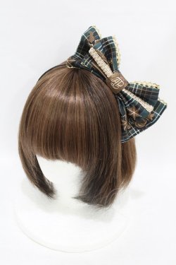 画像1: Angelic Pretty / Antique Crownカチューシャ  グリーン H-25-07-19-007-AP-AC-NS-ZH