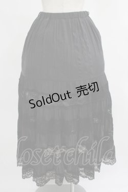 画像3: an another angelus / レース切替ティアードロングスカート Free BLACK H-25-07-19-1025-CA-SK-NS-ZH