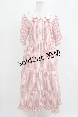 画像1: DearMyLove / 選べる丈ティアードワンピース 3L レッド H-25-07-19-1026-EL-OP-NS-ZH