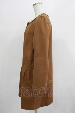 画像2: Franche Lippee / ノーカラーコート M キャメル H-25-07-19-1031-LO-CO-NS-ZH