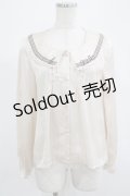 Fi.n.t / 音符刺繍ブラウス Free IVORY H-25-07-19-1043-CA-BL-NS-ZH