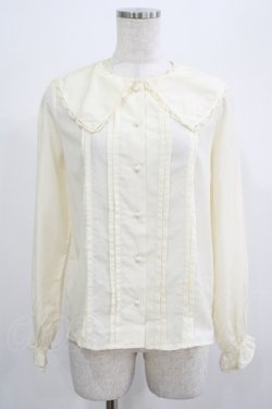 画像1: F&A / タックブラウス Free IVORY H-25-07-19-1045-LO-BL-NS-ZH