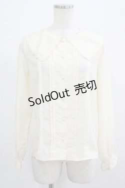 画像1: F&A / タックブラウス Free IVORY H-25-07-19-1045-LO-BL-NS-ZH