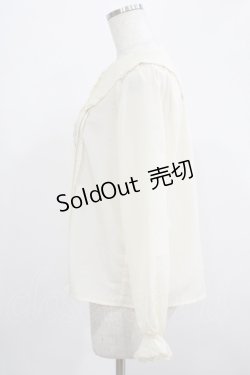 画像2: F&A / タックブラウス Free IVORY H-25-07-19-1045-LO-BL-NS-ZH