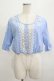 画像1: axes femme POETIQUE / レース襟ブラウス M ブルー H-25-07-19-1049-AX-BL-NS-ZH (1)