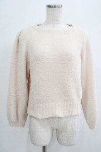 F&A / ボリュームスリーブフェザーニットプルオーバー Free IVORY H-25-07-19-1050-LO-TO-NS-ZH