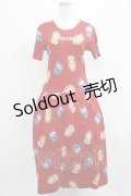 PINK HOUSE / キューピー柄カットワンピース Free レッド H-25-07-19-1006-LO-OP-NS-ZH