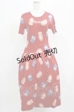 画像1: PINK HOUSE / キューピー柄カットワンピース Free レッド H-25-07-19-1006-LO-OP-NS-ZH