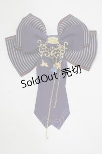 Enchantlic Enchantilly / ストライプリボンブローチ  パープル H-25-07-19-1064-LO-ZA-NS-ZH