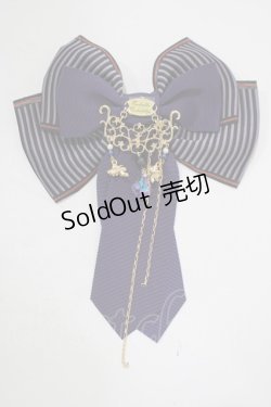 画像1: Enchantlic Enchantilly / ストライプリボンブローチ  パープル H-25-07-19-1064-LO-ZA-NS-ZH