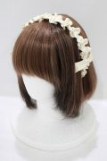 m petit by misako / ギャザーリボンカチューシャ  生成り H-25-07-19-1074-LO-AC-NS-ZH