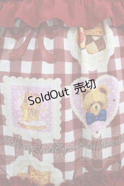 画像4: axes femme kawaii / ベアズベーカリー柄ロングワンピース M レッド H-25-07-19-1007-AX-OP-NS-ZH