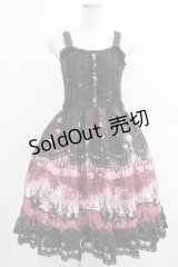 axes femme POETIQUE / スウィートハロウィンジャンパースカート M ブラック H-25-07-19-1009-AX-OP-NS-ZH