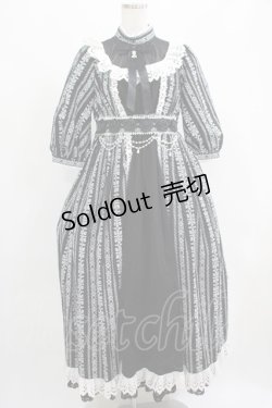 画像1: ALICE and the PIRATES / 〜Eden〜漆黒の薔薇と光の雫カラミドビーロングワンピース Free ブラック H-25-07-19-1002-PA-OP-NS-ZH