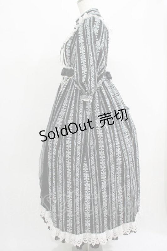 画像2: ALICE and the PIRATES / 〜Eden〜漆黒の薔薇と光の雫カラミドビーロングワンピース Free ブラック H-25-07-19-1002-PA-OP-NS-ZH (2)