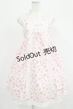 画像1: BABY,THE STARS SHINE BRIGHT / ロココローズ柄ベビードールジャンパースカート Free ピンク H-25-07-19-1012-BA-OP-NS-ZH