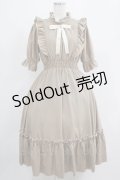 m petit by misako / NINA'SコラボAMハイショクメローワンピース S ベージュ H-25-07-19-1014-LO-OP-NS-ZH