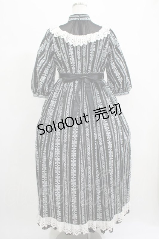 画像3: ALICE and the PIRATES / 〜Eden〜漆黒の薔薇と光の雫カラミドビーロングワンピース Free ブラック H-25-07-19-1002-PA-OP-NS-ZH (3)