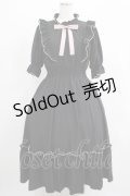 m petit by misako / NINA'SコラボAMハイショクメローワンピース S ブラック H-25-07-19-1018-LO-OP-NS-ZH