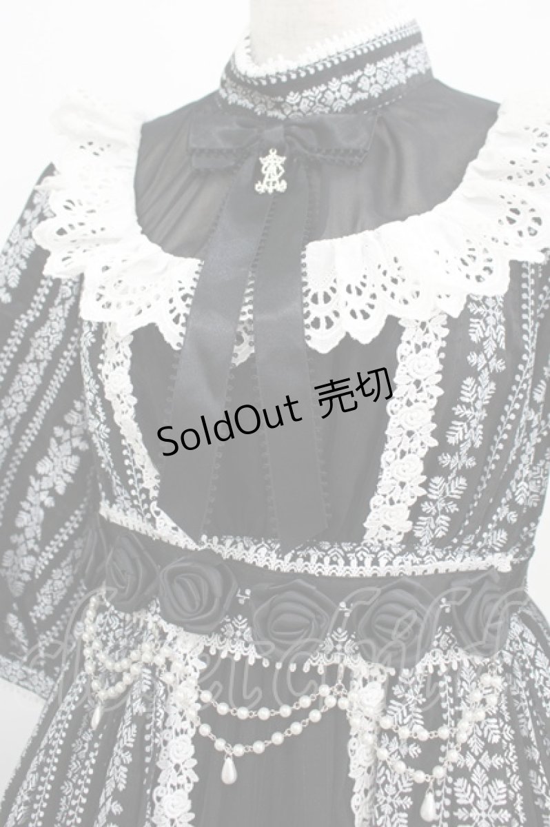 画像5: ALICE and the PIRATES / 〜Eden〜漆黒の薔薇と光の雫カラミドビーロングワンピース Free ブラック H-25-07-19-1002-PA-OP-NS-ZH (5)