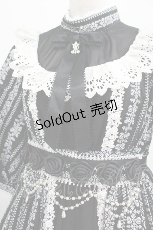 画像5: ALICE and the PIRATES / 〜Eden〜漆黒の薔薇と光の雫カラミドビーロングワンピース Free ブラック H-25-07-19-1002-PA-OP-NS-ZH (5)