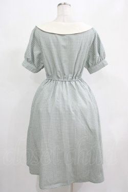 画像3: Fi.n.t / バックルタイ使いチェック柄ワンピース Free GREEN×WH H-25-07-19-1020-CA-OP-NS-ZH