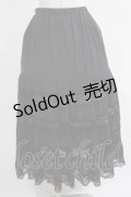 an another angelus / レース切替ティアードロングスカート Free BLACK H-25-07-19-1025-CA-SK-NS-ZH